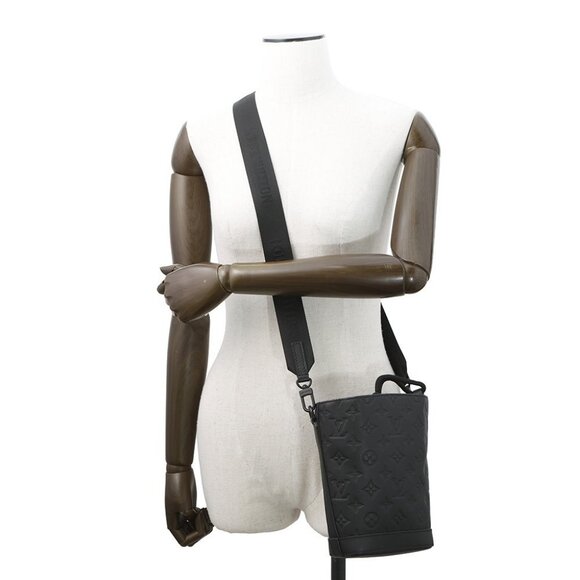 LOUIS VUITTON noe sling Monogram Shadow/Calf Leather Noir M82248 - Picture 4 of 14